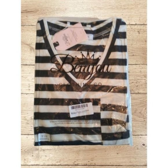 BERRYOU Women's Sleeveless Stripe Pocket Tank NWT‎ S - Picture 5 of 8